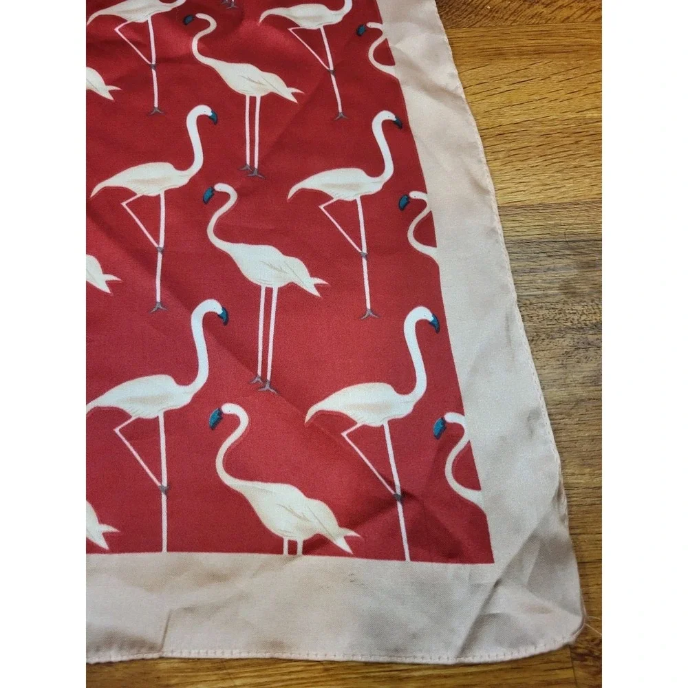 Minigood‎ Pink & Red Flamingo Satin Scarf